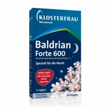 Klosterfrau Nervenruh Baldrian Forte 600, 30 Dragées